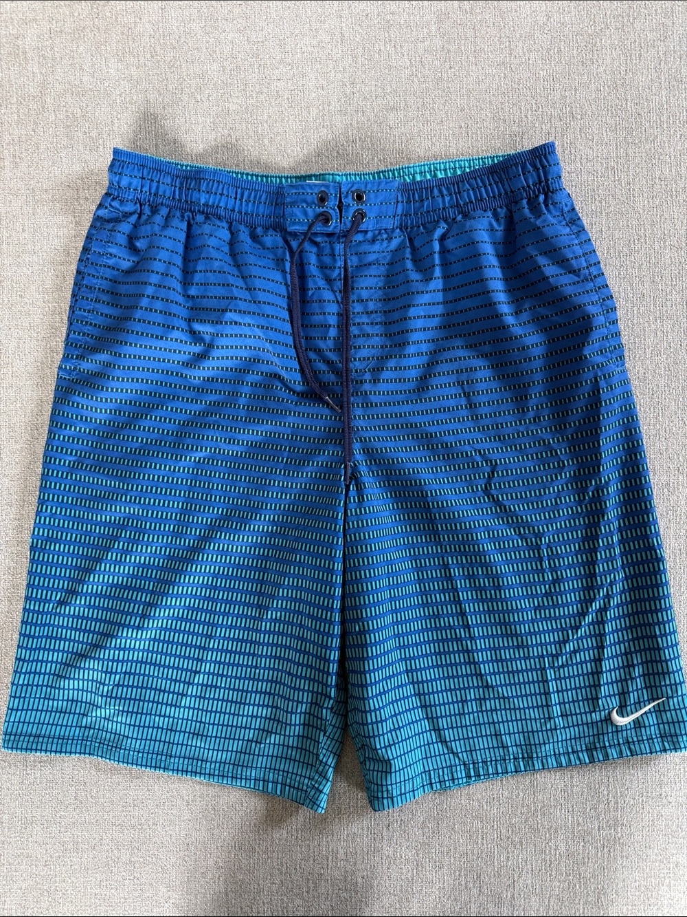 Nike Men’s Blue Teal Gradient Swim Trunks